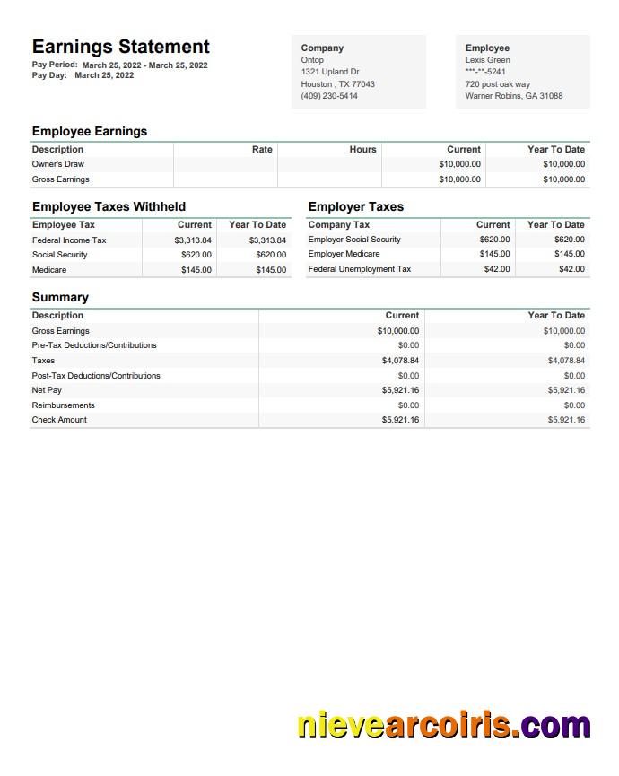 Ontop company earninngs statement